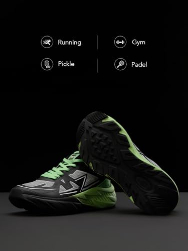 Image of The Souled Store MACH Men and Boys Lace Up Running Technical Trainer Ripstop Base Cushioned Insole Rubber Outsole Tie Up Closure Lightweight Sporty Casual Sneakers