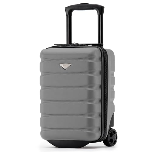 Flight Knight Lightweight 2 Wheel ABS Hard Case Suitcases Cabin Carry On Hand Luggage Approved for Over 100 Airlines Including British Airways, easyJet & Maximum Size for Ryanair 40x20x25cm