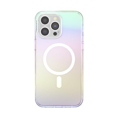 Image of PopSockets iPhone 14 Pro Max Case with MagSafe, Phone Case for iPhone 14 Pro Max, Grip Sold Separately, Wireless Charging Compatible, Cute Shimmer