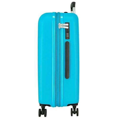 Set de valises Roll Road Menorca vert turquoise rigide extensible