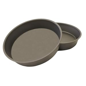 Samuel Groves 8″ Victoria Sandwich Cake Tin 2X Non Stick Fixed Base 20cm Made in England, Grey, GBB050654/2