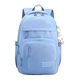 Mochila Feminina Escolar-Passeio-Trabalho Grande Impermeável(2401 Azul)
