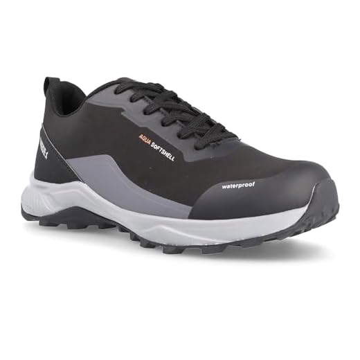 PAREDES LT23208 Deportivas de Trekking para Hombres, en Color Negro, Waterproof, Transpirable, con Cierre de Cordones, Fabricadas Hombre Deportivos Negro 43