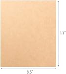 HningBuyox 300 PC Feuilles de papier Kraft, papier d'impression brun, 120g Papier de papeterie brun double taille pour artisanat, dessin, DIY Projets, Invitation, Imprimante jet d'encre laser compatible, 8.5 x 11 1 cm