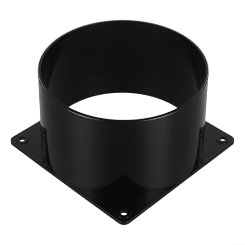 Connettore a flangia da parete in ABS da 120 mm, per tubo di ventilazione, connettore a flangia robusto per ingresso e uscita dell'aria (120 mm)