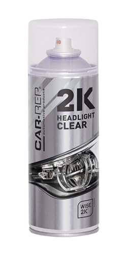 CAR-REP 2K Headlight Headlamp Spray Paint Clear 400mL Lacquer Coat Protection