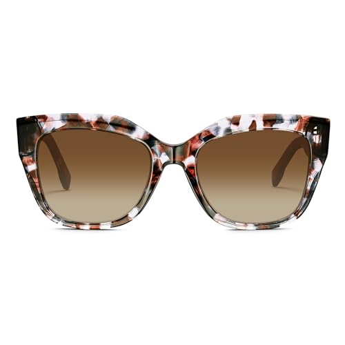 CARFIA Acetate Cat Eye Women's Sunglasses Polarized UV Protection, Retro Stylish Sunnies for Hiking Driving Daily Wear CF1018