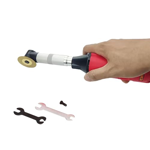 DOJOEUU 350W Electric Tile Seam Cleaning Machine, 6 Speed Adjustable, 90° Angle Adjustable, Speed 15000r/min, Handheld Tile Floor Seam Opener Cleaner for Kitchen, Bathroom, Bedroom