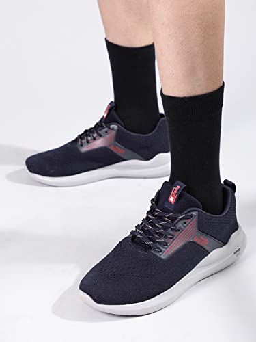 Image of Liberty Mens Leopard-01 N.Blue Running Shoes - 40