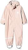 Mit Reflektionsstreifen CeLaVi Baby-Mädchen Regenanzug einteilig in Vier Farben Regenjacke, Rosa (Misty Rose 524), (Herstellergröße:80)