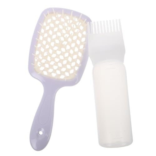 WRITWAA peine cepillo antienredos cepillo desenredante plancha de pelo de doble voltaje cepillo de pelo ventilado Combs para hombres cepillo para el cabello rizado negro el plastico
