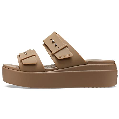 Image of Crocs Women's Brooklyn Buckle Low Wedges
