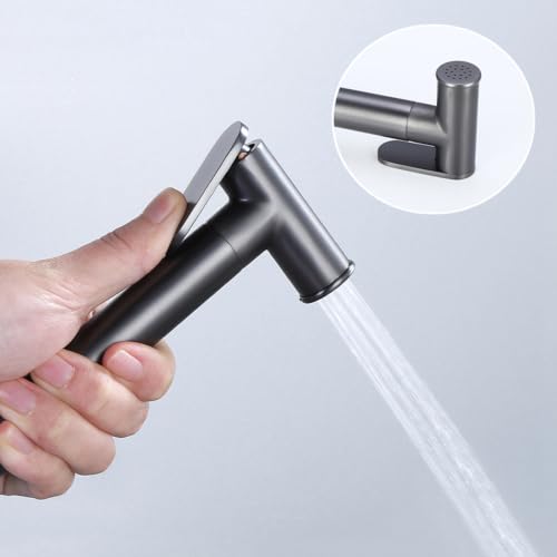 Grifo de bidet para WC gris para renovar la higiene de tu baño o limpiar en el balcón 6