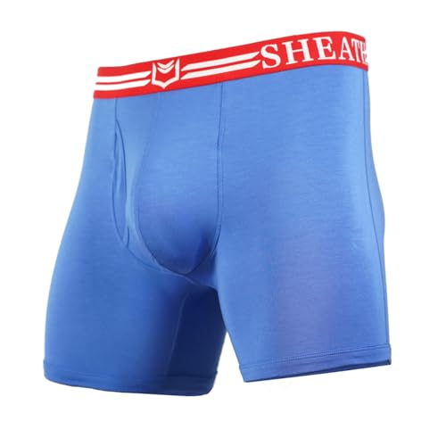 SHEATH Mens Underwear with Pouch 4.0 Men's Modal Dual Pouch Boxer Briefs Underwear
