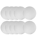 O'CREME White Wraparound Cake Pastry Round Drum Board 1/4 Inch Thick, 10 Inch Diameter - Pack of 10