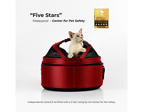 Image of Sleepypod Mobile Pet Bed, Crash Tested Cat /Dog Car Seat + Carrier, Pink