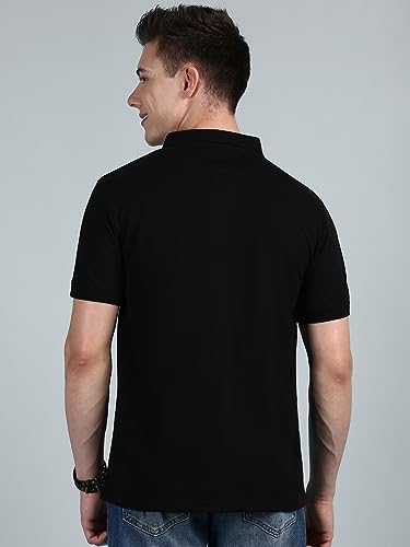 Image of Lux Cozi Mens Cotton Solid Relaxed Fit Polo Shirt