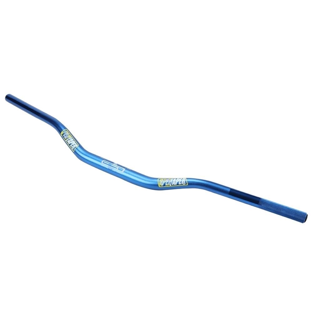 Manillar Moto, Manillar MTB Manillar de Aluminio for Paquete cónico Fat Bar 1-1/8 "Dirt Pit Bike Motocross Motocicleta Manillar 800mm de Longitud 28mm(Blue)