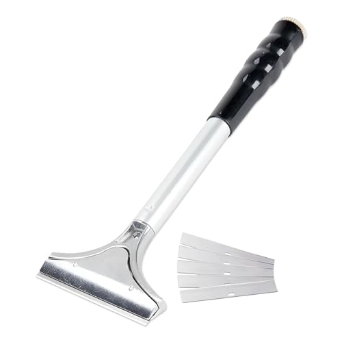 Grattoir de barbecue plat 30,5 cm OCS Parts avec lame de 10,2 cm et cinq lames de rechange incluses