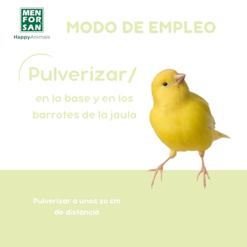 Miniatura 4 de Menforsan Limpiador Higienizante Para Jaulas, Apto Para Todo Tipo De Aves, Elimina Bacterias Del Mal Olor, Desinfecta Y Desodoriza, Uso Público, 750ml