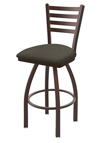 Butaco giratorio HBS 410 Jackie de 25" con acabado bronce y asiento Graph Chalice miniatura 5