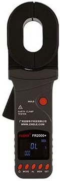 LCD Clamp Ground Resistance Tester FR2000+ Earth Tester Loop Resistance Meter 0.01Ω-500Ω Storage 500