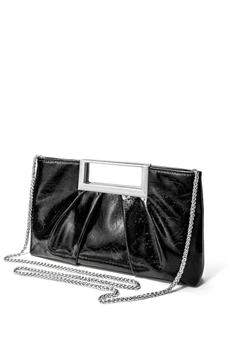 Image of CARIEDO Evening Clutch Bag Bright Color PU Leather Formal Handbag Suitable for Wedding Prom Black Tie Events
