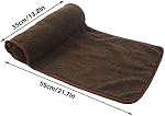Neck Pillow for Recliner (25x13in) Adjustable Wool Neck Roll, Non-Slip Headrest Sofa Cushion Travel Pillow for Neck and Head Support (Brown)