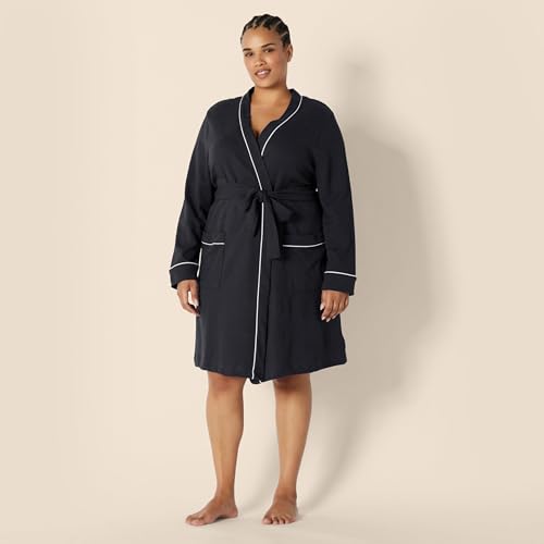 image for Amazon Essentials Women's Lightweight Cotton Waffle Mid-Length Bathrob