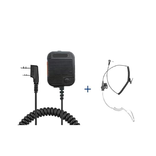 Fit For Baofeng AR-152 gV[o[}CN PTT WIXs[J[ɓK For Keenwood 2s^Cvnhwh}CNɓK UV-K5 UV-16 BF-1701 UV-13 DR1801ɓK(Black-Head
