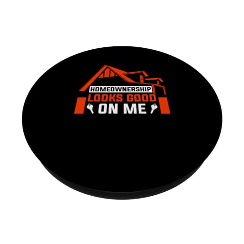 New Homeowner Home Owner PopSockets Swappable PopGrip, Black - Image 2