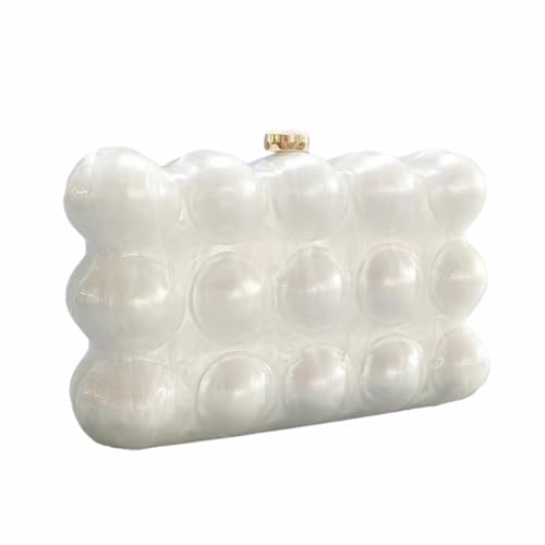 Image of Women Acrylic Clutch Chic Marble Evening Handbag Wedding Box Clutch Purse Chain Shoulder Bag for Prom Party