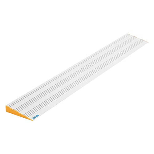 LIEKUMM 2.5x90 W 800 kg Kapazität Rollstuhlrampen für Ransitionsschwelle, Stufen, Türen, Supermarkteinstieg und Garage, leichtes Aluminium, Schwellenrampe, 2.5x90 W Cover