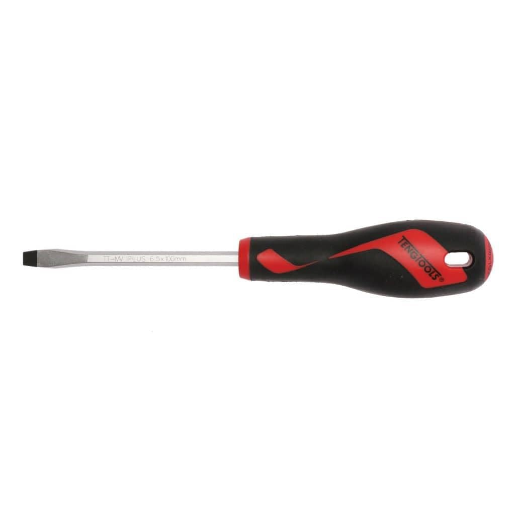 Teng Tools MD932N - 100mm Flat Screwdriver Hex Shaft - 1.2x6.5mm - Large Handle