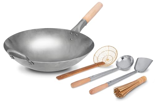 Craft Wok Wok 14 pulgadas con set de utensilios 4 piezas miniatura 1