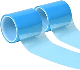 2 Rolls Seamless Craft Tape for UV Resin Craft, Traceless Sticky Tape Epoxy Resin Craft Tape with Acrylic Adhesive for DIY Jewelry Metal Frame Pendant Making, Leaving No Traces 50mm*10m