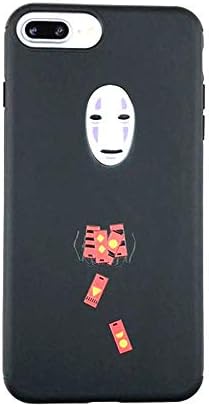 for iPhone Xs Max Case, for iPhone Xs Max Cover, Cute Japan Cartoon Anime My Neighbor Totoro Soft Silicone Case Cover for iPhone Xs Max XR 6S 7 8 Plus (No Face Man, for iPhone Xs Max)