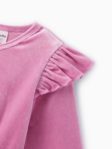 Image of Disney Girls' Tulle Tutu Dress Birthday Party Outfit Baby /Toddler | Officially Licensed, Frozen Elsa, Minnie, Princess, Velvet Top with Belt, Multi-Layer Mesh Skirt, Ruffle Long Sleeve Clothes