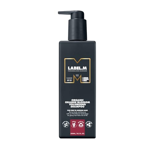 LABEL.M Organic Orange Blossom Volumising Shampoo 300ml – With Recyclable Pump