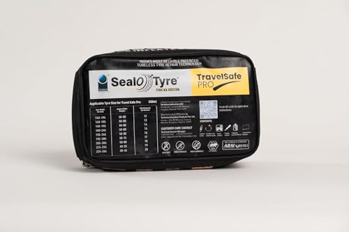 Image of Anti Puncture Tyre Repair Kit | Tyre Mobility Kit for Car | Anti Puncture Tubeless Tyre Sealant | Reactive Puncture Solution | Sealotyre TravelSafe Pro Kit (Travel Safe Pro Kit 350ml)