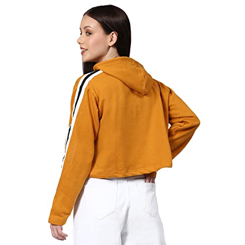 Image of Campus Sutra Cotton Women Hooded Sweatshirt