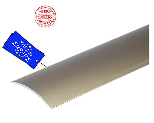 Self Adhesive Aluminium Threshold Strip 40mm x 0.93M (3.05FT) Door Floor Trim Transition Bar TMW Profiles (Champagne)