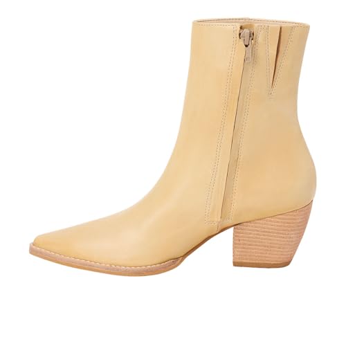 Image of Matisse Womens Caty Pointed Toe Casual Boots Ankle Mid Heel 2-3 inch - Beige