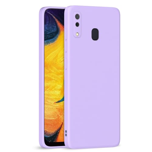 Image of Outlouders Back Cover for Samsung Galaxy A20 / A30 / M10s | Camera Protection | Durable Soft Matte Silicone Bumper Case (Purple)