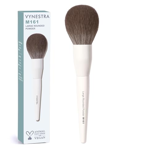 Makeup Brush M161 Large Rounded Face Brush,Great For Powder, Whit...