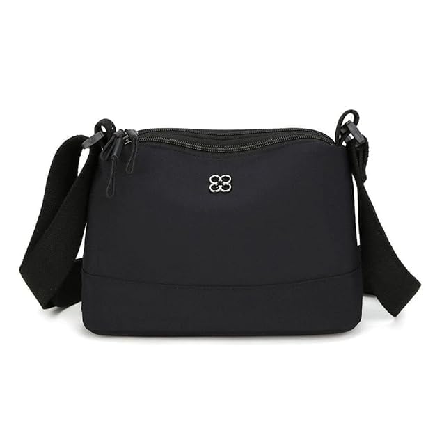WildHorn Nylon Sling Bag for Women | Lightweight Crossbody Shoulder Bag | 3 Zipper Pockets | Adjustable Strap for Travel,Office & Daily Use