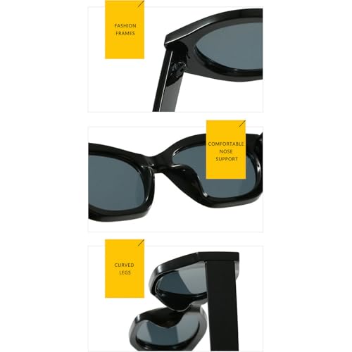 COTIA Fashion Cat Eye Sunglasses for Women Men Vintage Irregular Polygon Personality Cat-eye Travel Outdoor Sun Glasses4