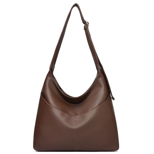 Image of unisoul Vegan Leather Hobo Bag, Large Capacity Shoulder Handbag for Women, Soft Premium Synthetic Tote for Work, Travel, Shopping