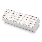 SPEPDEEC Fashionable Sunglasses Soft Case for Women Men, Lightweight Valentines Day Polka Dot Red Eyeglasses Protector, Portable Glasses Holder Organizer