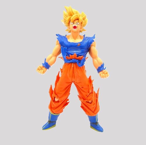 Image of Awestuffs Gokuu Super Saiyan I Large Action Figure Limited Edition Figure Manga Toy Collectible (Gokuu Super Saiyan I Angry)
